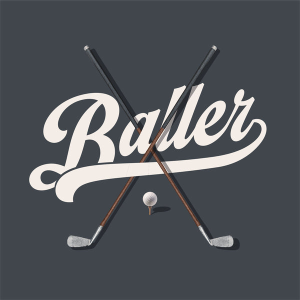 (Golf) Baller typography art print