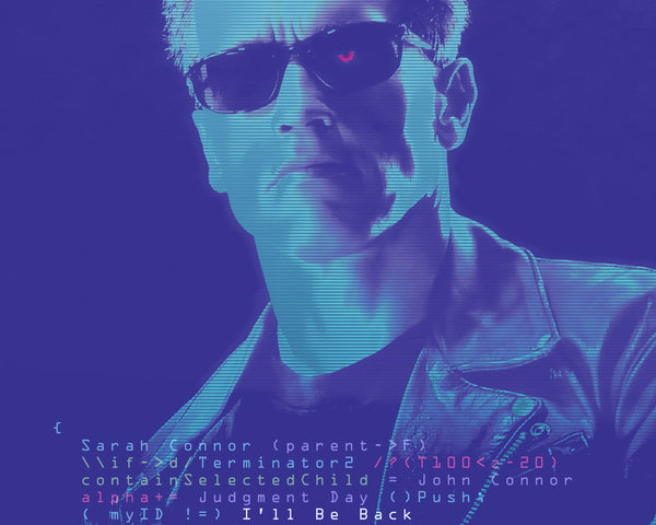 Terminator 2: I'll Be Back Movie Wall Art