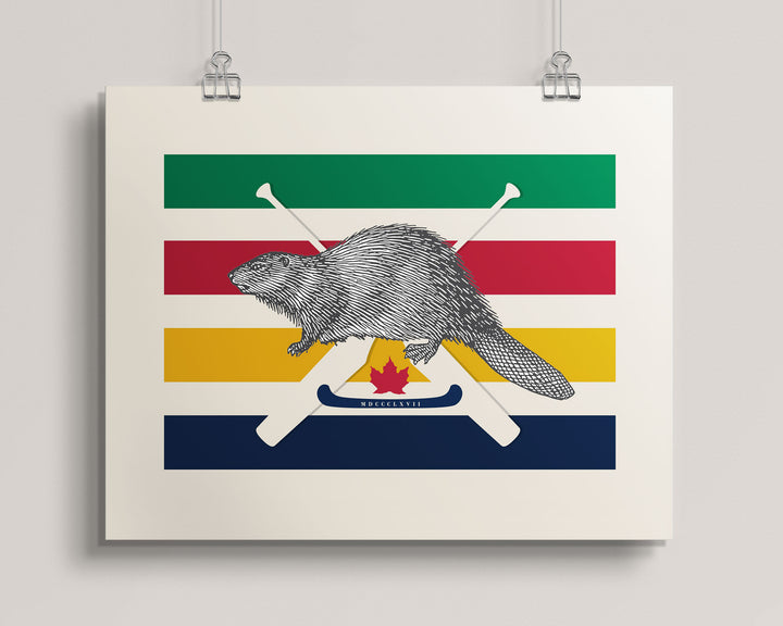 1867 Hudson's Bay Beaver wall art