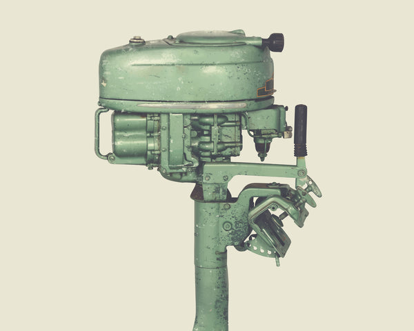 1946 Elgin 2.5HP Vintage Outboard Motor wall art