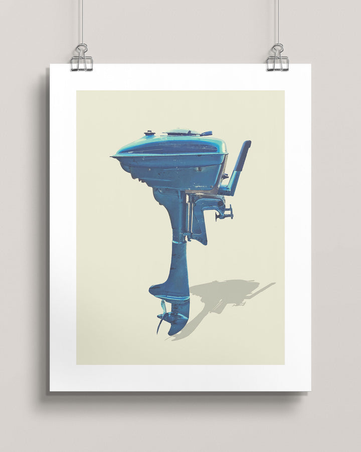1947 Champion 4.2hp Vintage Outboard Motor wall art