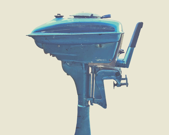 1947 Champion 4.2hp Vintage Outboard Motor wall art