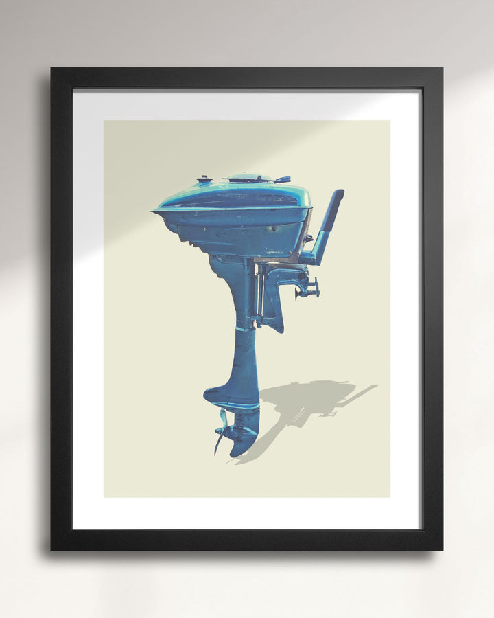 1947 Champion 4.2hp Vintage Outboard Motor wall art