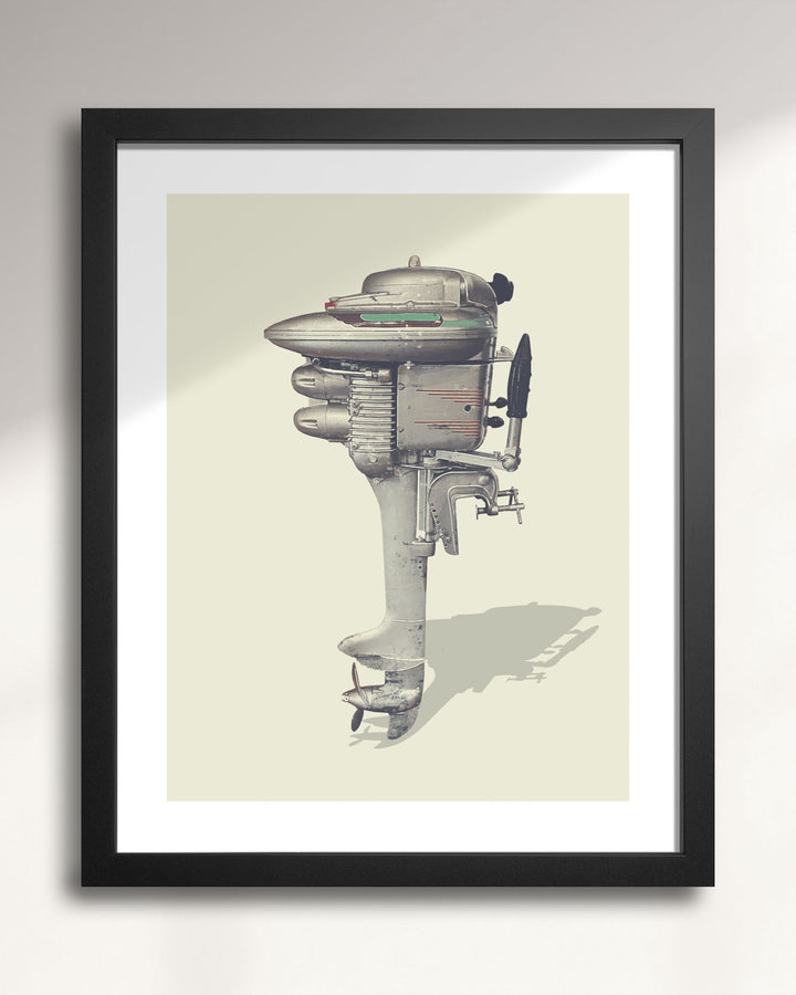 1947 Mercury KD4S 6hp Vintage Outboard Motor wall art