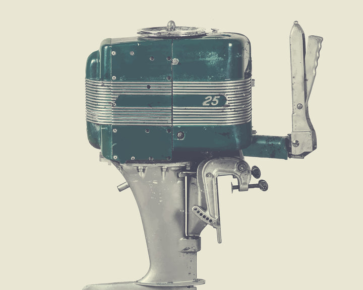 1953 Mercury Mark 25hp Vintage Outboard Motor wall art