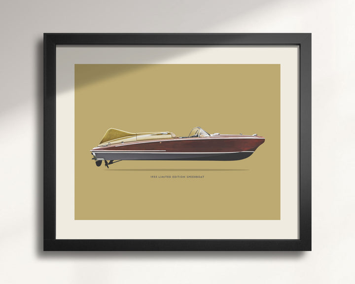 1955 Chris-Craft Cobra Limited Edition Speedboat wall art