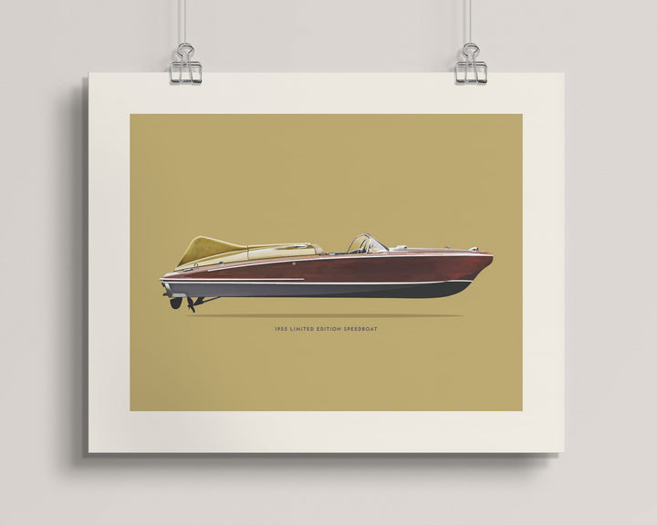1955 Chris-Craft Cobra Limited Edition Speedboat wall art