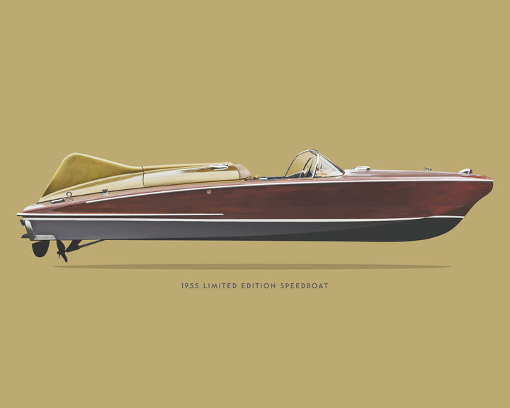 1955 Chris-Craft Cobra Limited Edition Speedboat wall art