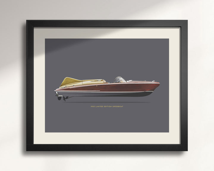 1955 Chris-Craft Cobra Limited Edition Speedboat wall art