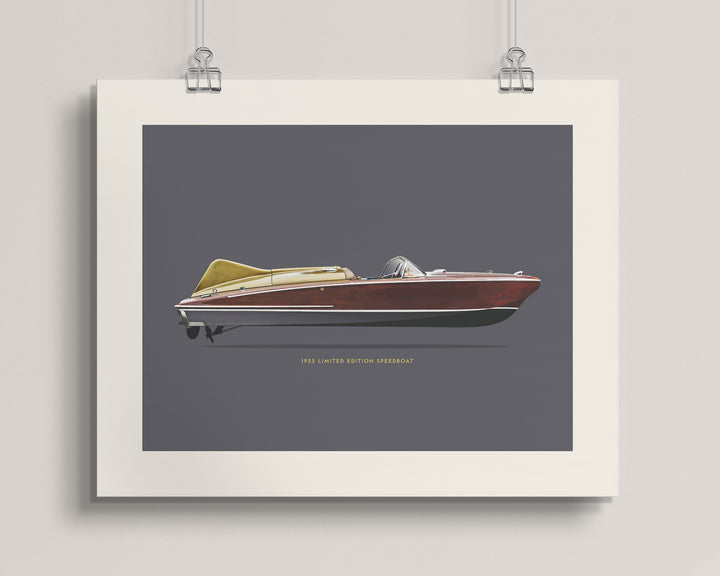 1955 Chris-Craft Cobra Limited Edition Speedboat wall art