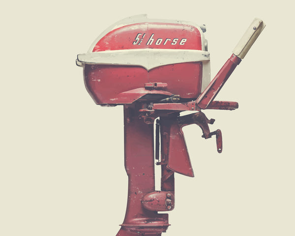1956 Johnson 5.5HP Vintage Outboard Motor wall art