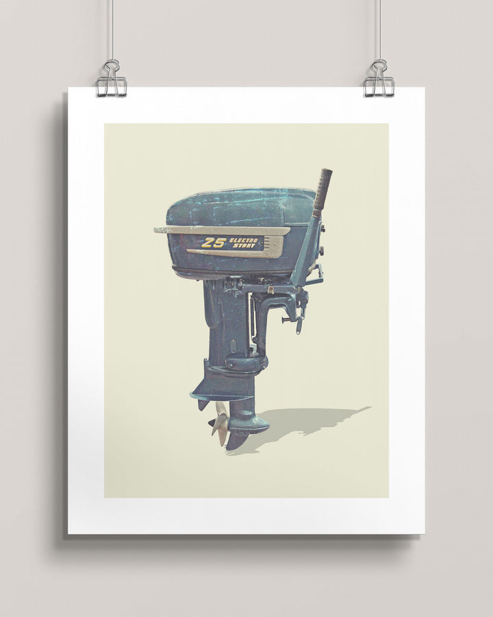 1957 Goodyear Sea-Bee 25HP Vintage Outboard Motor wall art