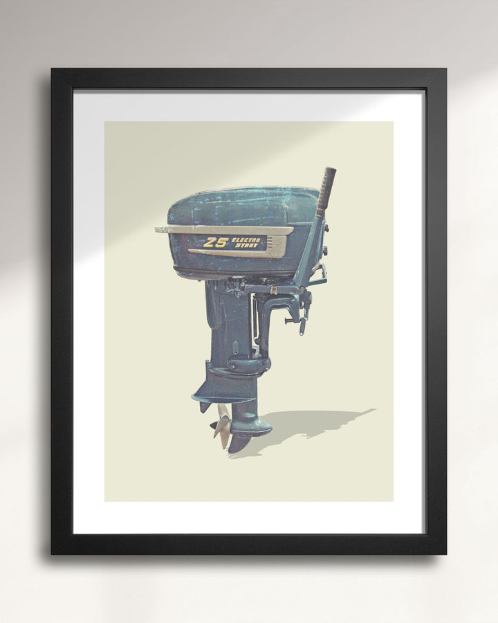 1957 Goodyear Sea-Bee 25HP Vintage Outboard Motor wall art