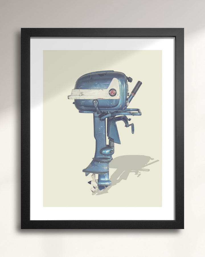 1957 5.5HP Evinrude Fisherman Vintage Outboard Motor wall art