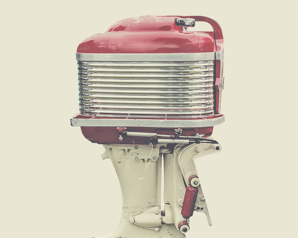 1958 Mercury MK58 Vintage 50HP Outboard Motor wall art