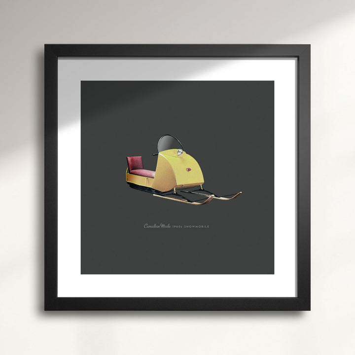 1960s Vintage Ski-doo Snowmobile wall art