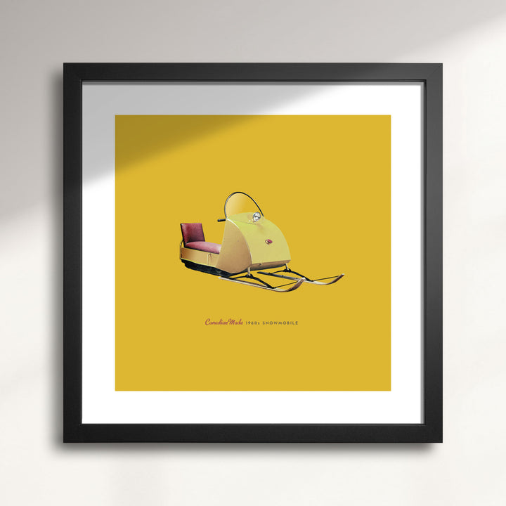 1960s Vintage Ski-doo Snowmobile wall art