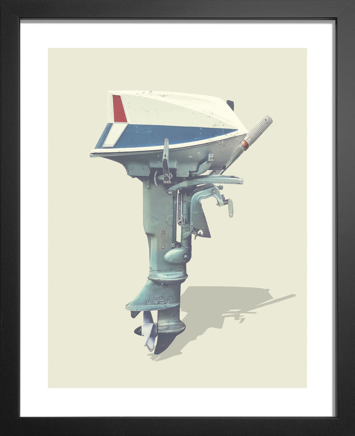 1962 10HP Evinrude Sportwin Vintage Outboard Motor wall art