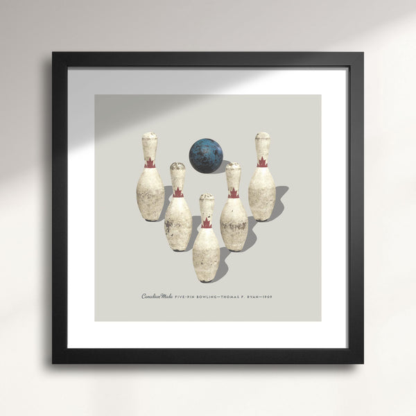 Five-pin Bowling—Made-in-Canada Classic wall art