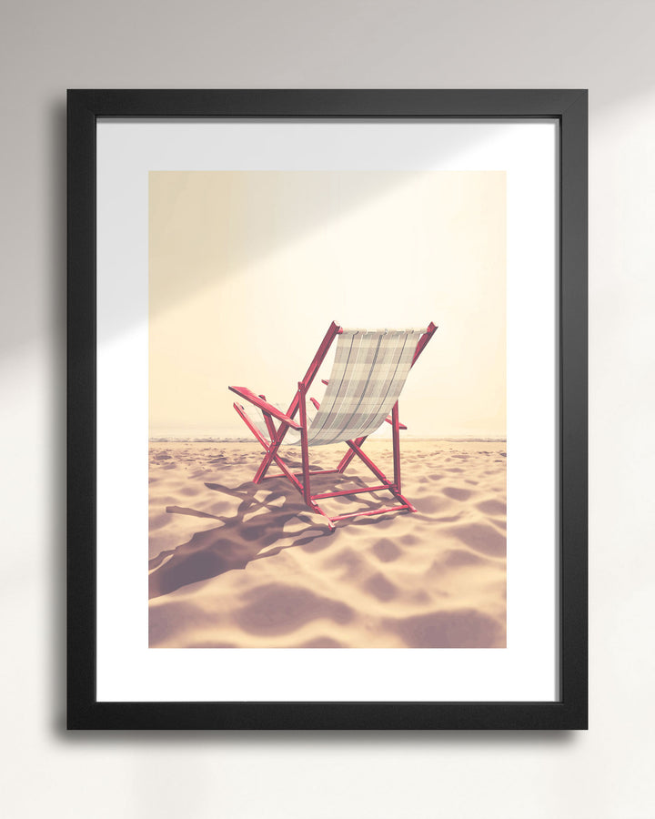 Afternoon Escape—Antique Beach Chair Wall Art