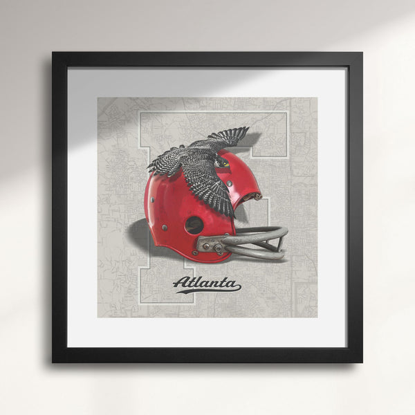 Atlanta Falcons Vintage Football wall art print