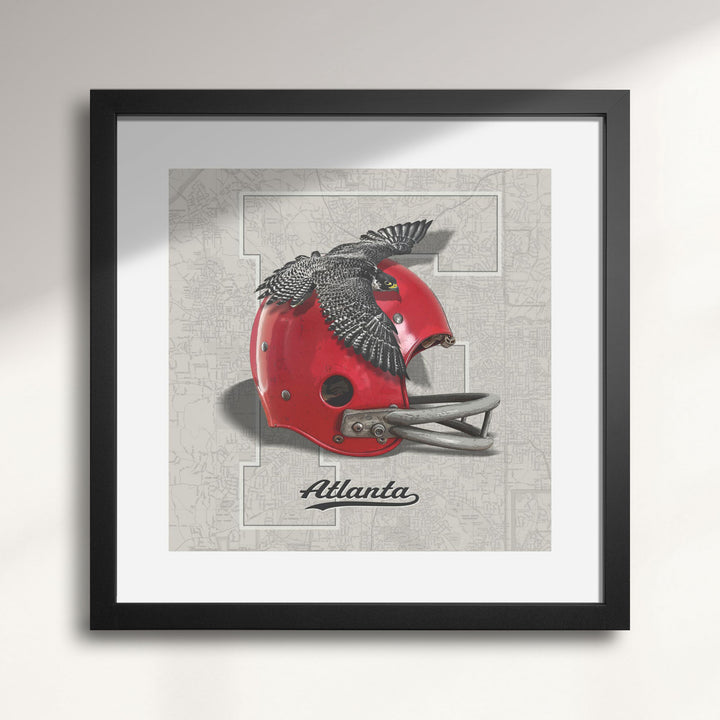 Atlanta Falcons Vintage Football wall art print