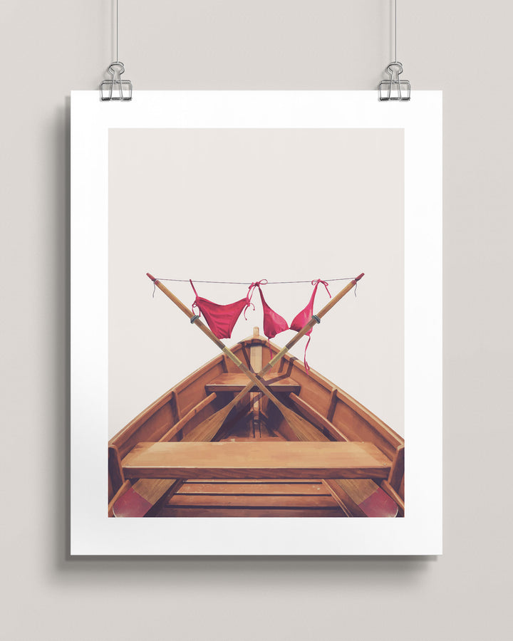 Teenie-weenie Rowboat Bikini wall art