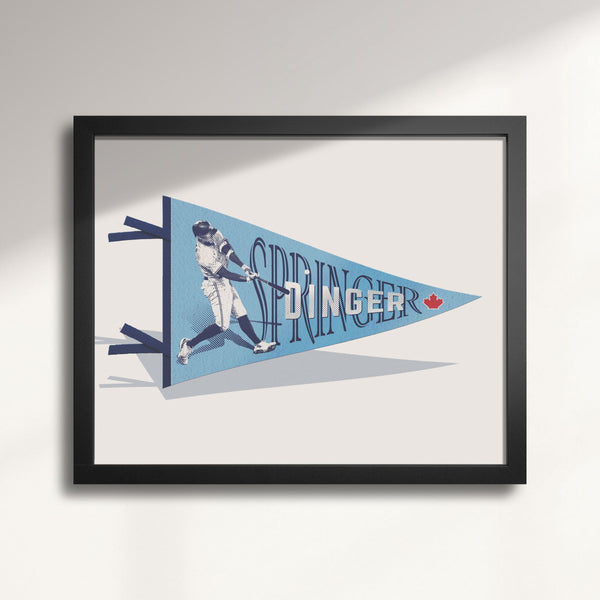 Toronto Blue Jays—George Stringer 'Dinger' Pennant wall art print
