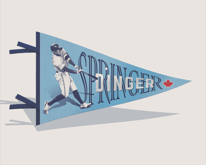 Toronto Blue Jays—George Stringer 'Dinger' Pennant wall art print