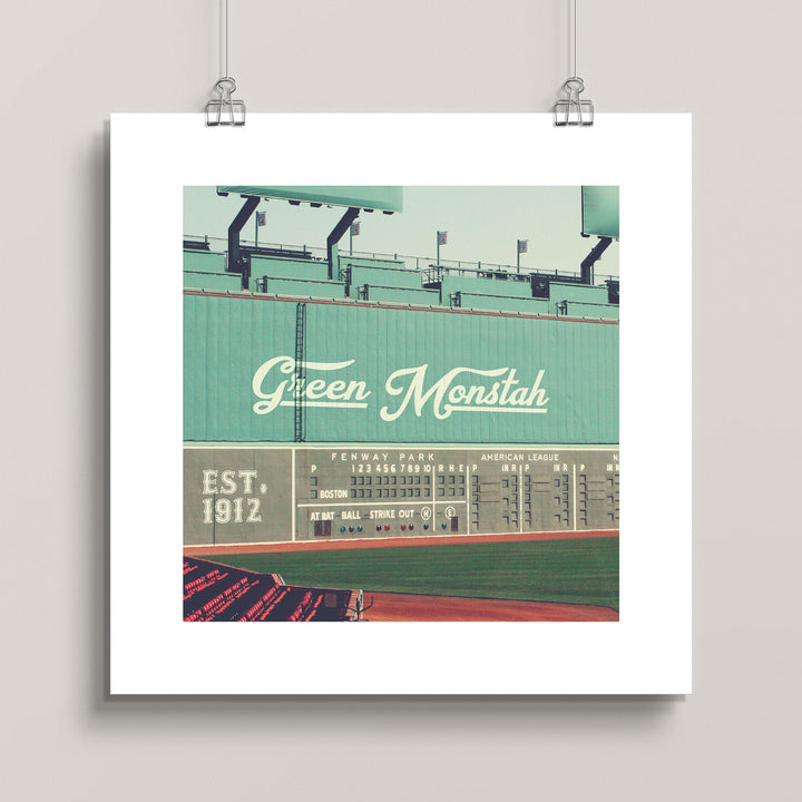 Fenway Park 'Green Monstah' art print