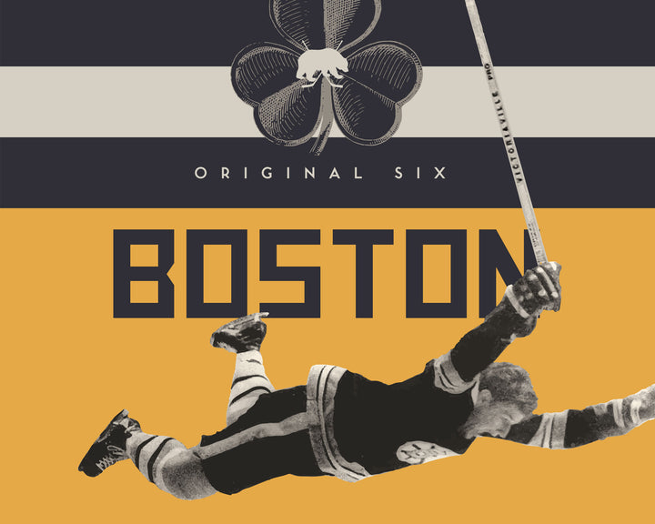 Boston Bruins Original Six Hockey wall art