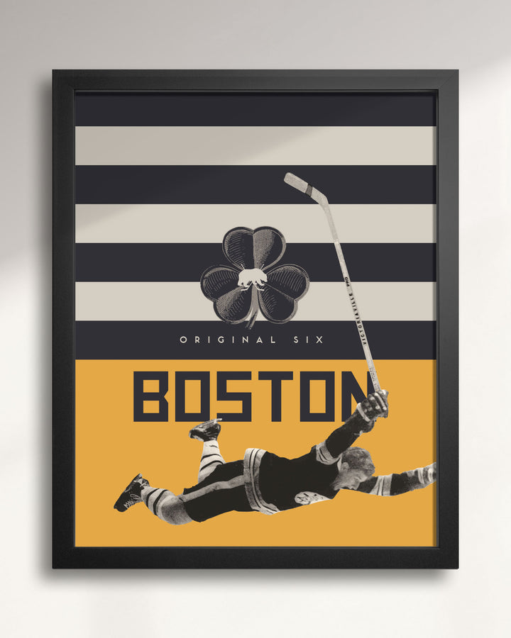 Boston Bruins Original Six Hockey wall art