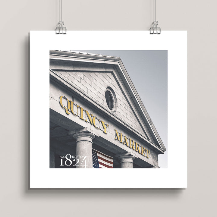 Boston's Quincy Market art print