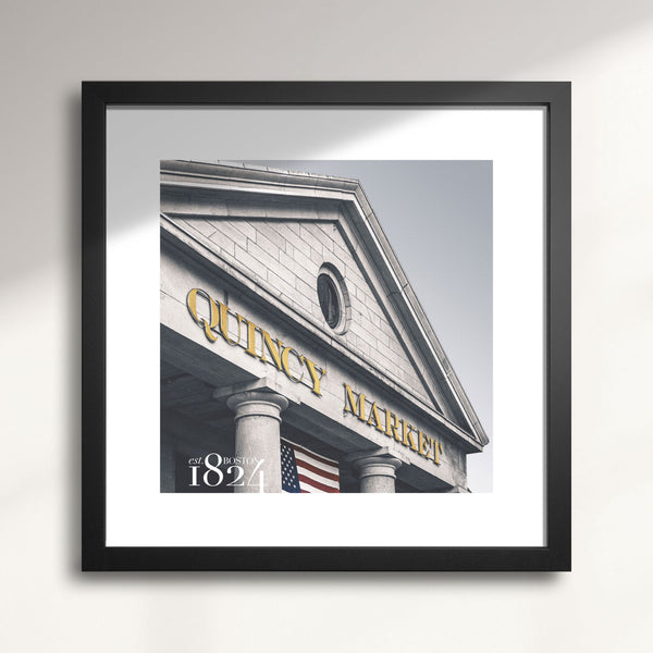 Boston's Quincy Market art print