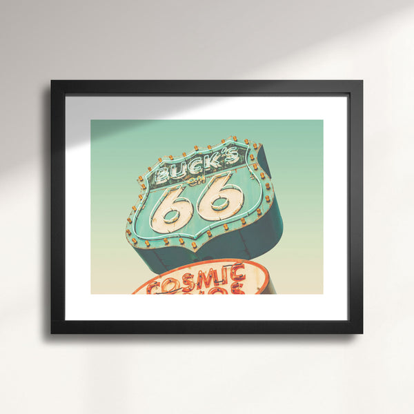 Buck’s Motel on Route 66 art print