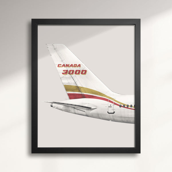 Canada 3000 Boeing 757 Tail Livery wall art print