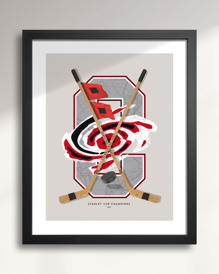 Carolina Hurricanes Vintage Hockey wall art