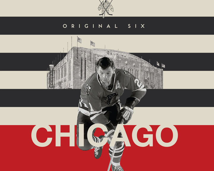 Chicago Blackhawks Original Six Hockey wall art