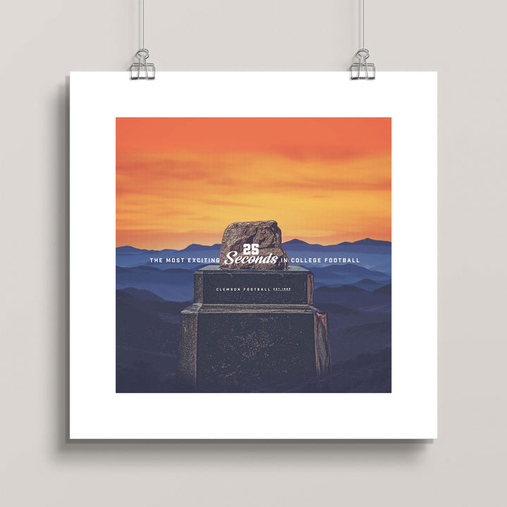 Clemson Tigers: Howard’s Rock wall art print
