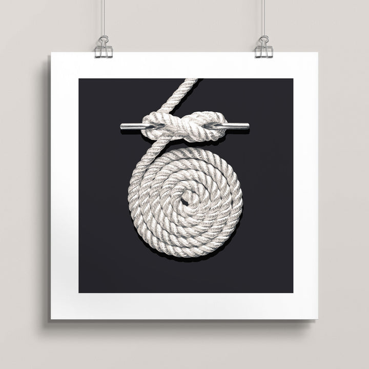 Coil and Hitch Rope Knot wall art