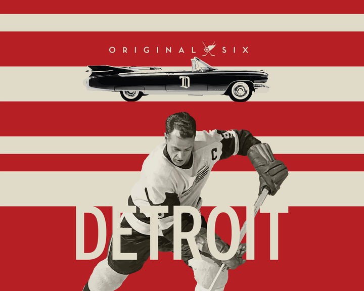Detroit Red Wings Original Six Hockey wall art