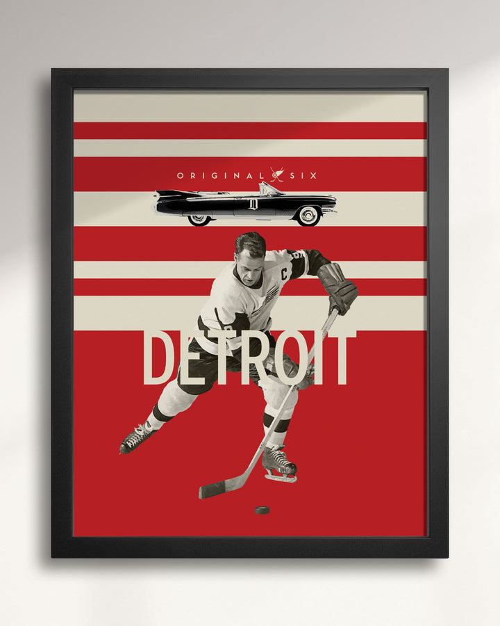 Detroit Red Wings Original Six Hockey wall art