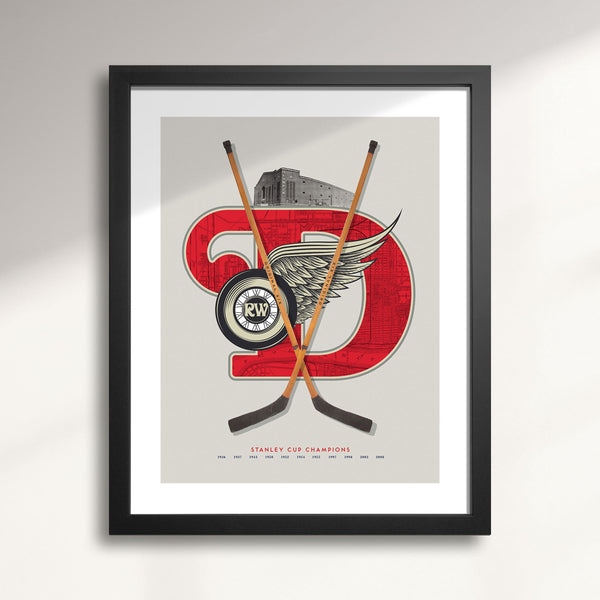Detroit Red Wings Vintage Hockey