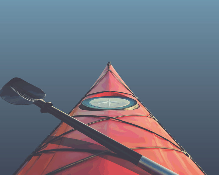 Golden Hour Kayak wall art