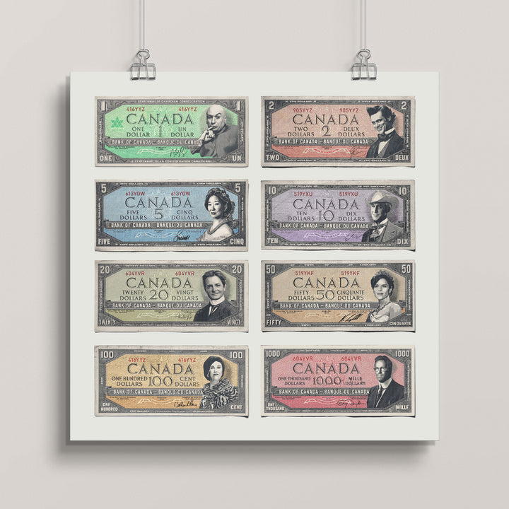 Hollywood North Currency Collection wall art print