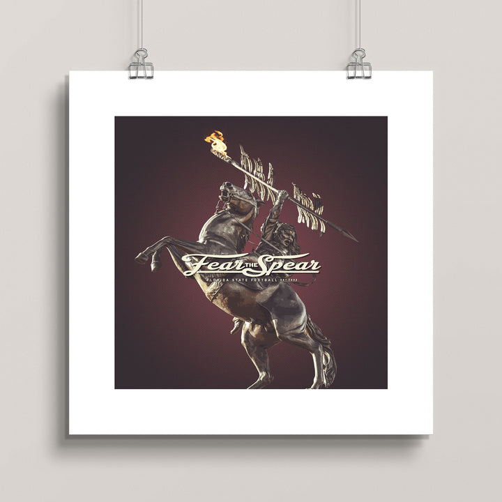 Florida State: Fear the Spear wall art print