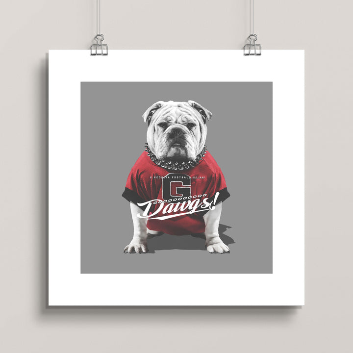 Georgia State Bulldogs: “Go Dawgs” wall art print