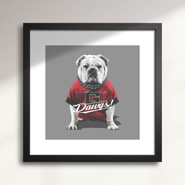 Georgia State Bulldogs: “Go Dawgs” wall art print