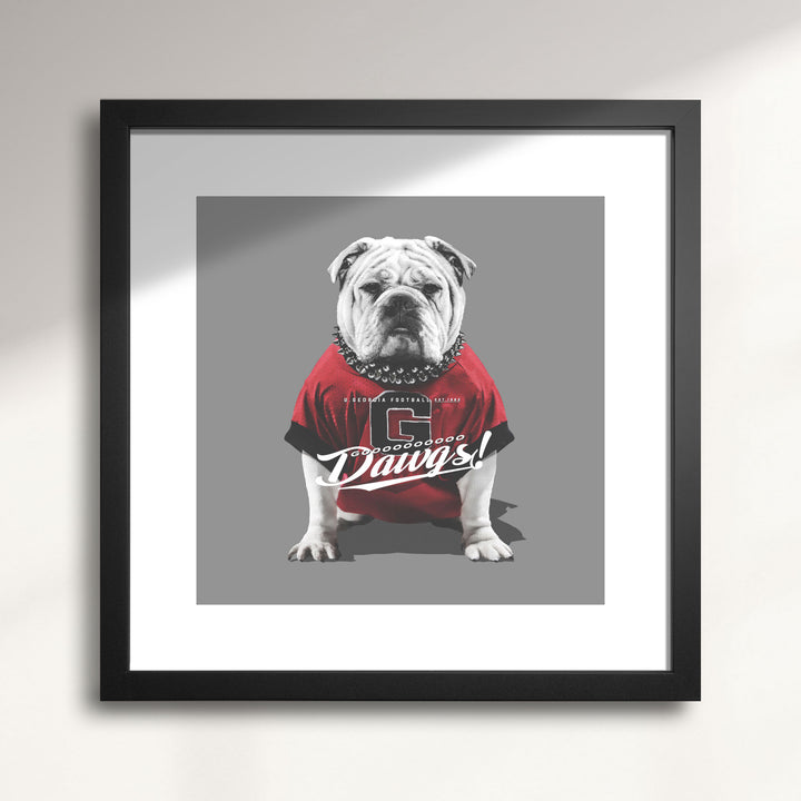Georgia State Bulldogs: “Go Dawgs” wall art print