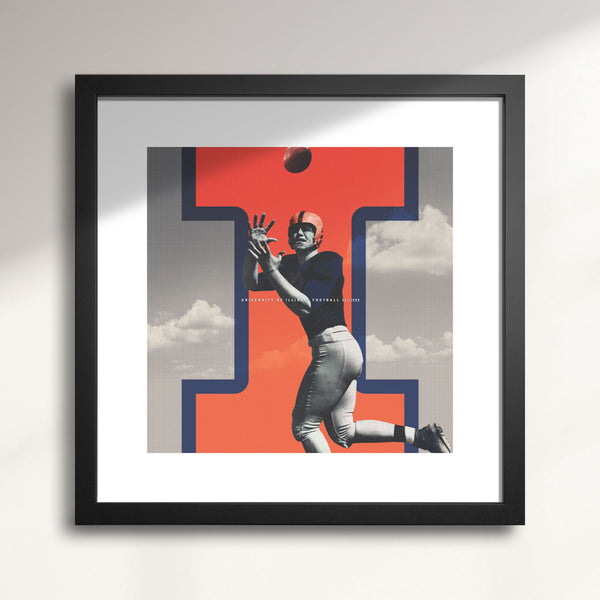 Illinois Fighting Illini wall art print